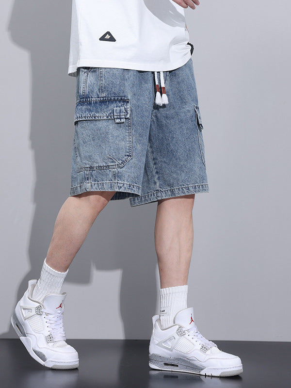 WIDE LEG Cargo Shorts Masculinos