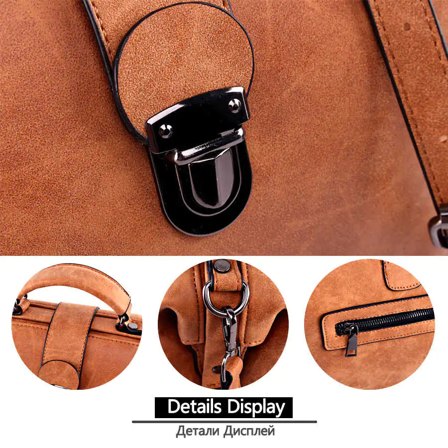 Bolsa Crossbody Retrô em PU – Compacta e Moderna
