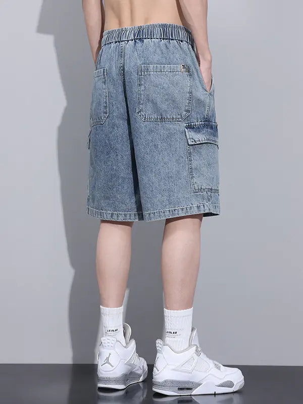 WIDE LEG Cargo Shorts Masculinos