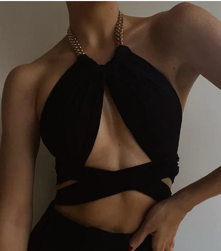 Hot Flame – Top Curto com Alças