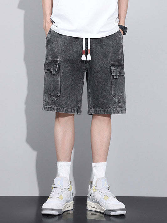 WIDE LEG Cargo Shorts Masculinos