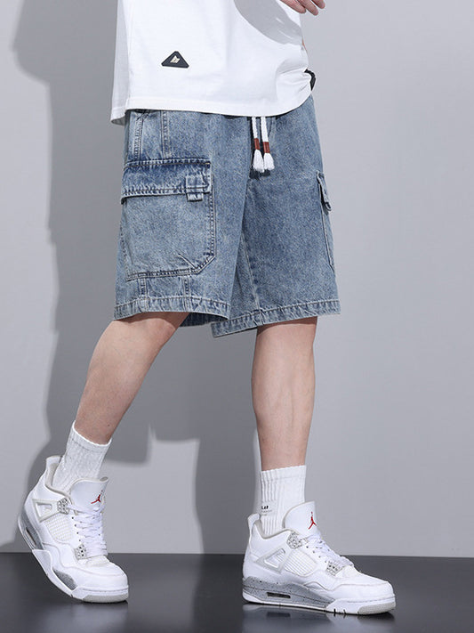 WIDE LEG Cargo Shorts Masculinos