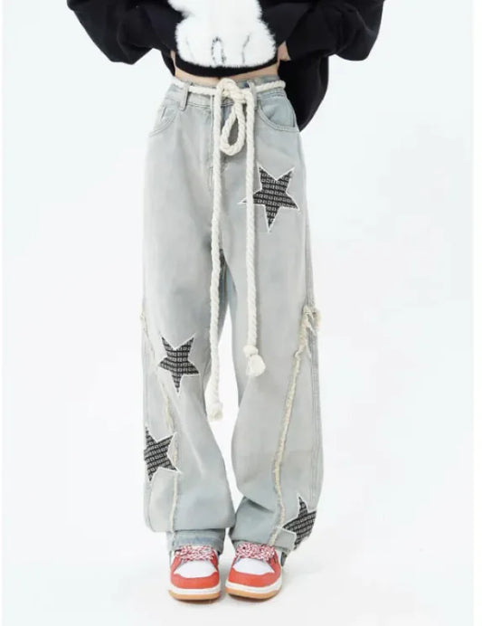 Baggy Wide Cut Jeans - PARA HOMENS