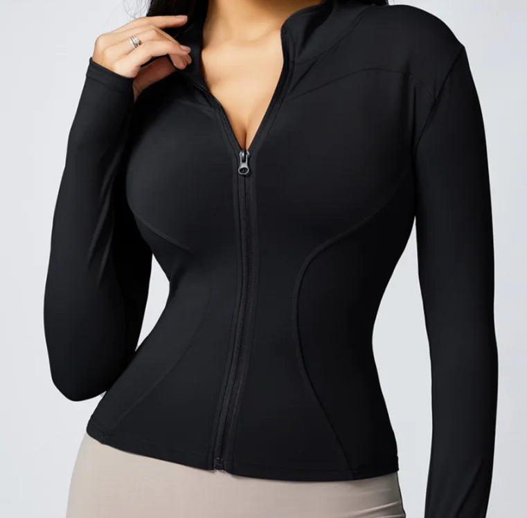 Casaco Fitness Feminino Stretch – Conforto e Estilo