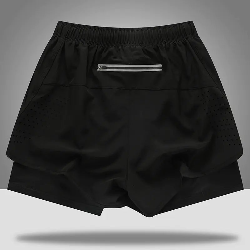 Shorts Masculina Esportiva DryFit com Forro Respirável – Ideal para Corridas e Treinos