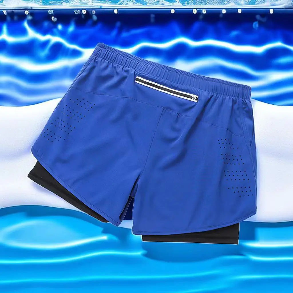 Shorts Masculina Esportiva DryFit com Forro Respirável – Ideal para Corridas e Treinos