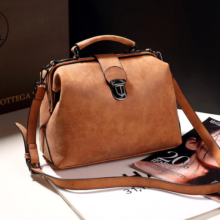 Bolsa Crossbody Retrô em PU – Compacta e Moderna