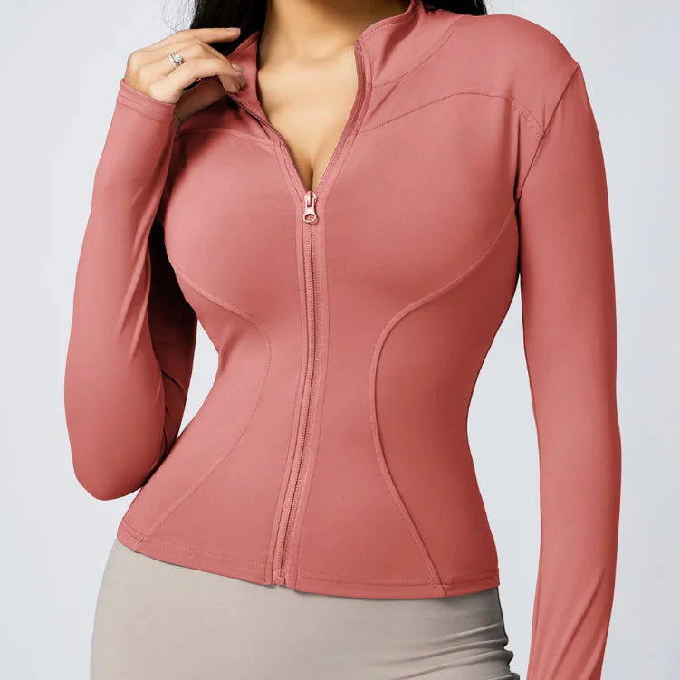 Casaco Fitness Feminino Stretch – Conforto e Estilo